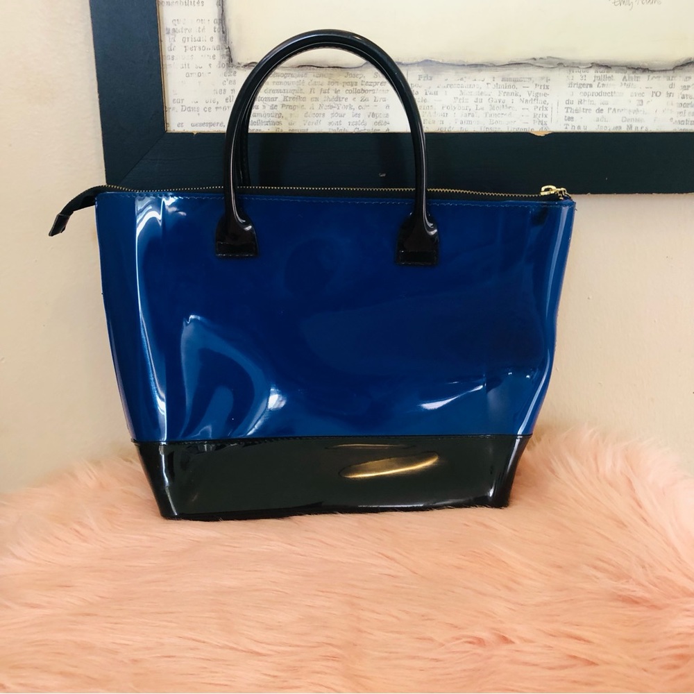 Fiorenzi Blue and Black handbag